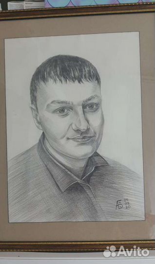 Портрет по фото карандашом