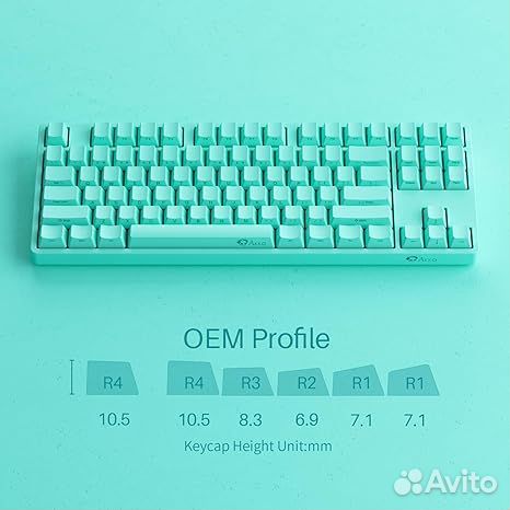 Клавиатура Akko 3087 Mint Green