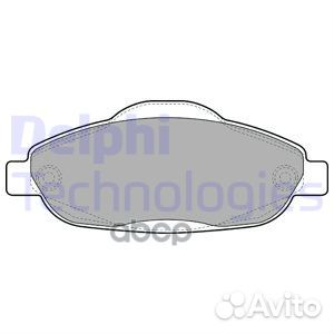 Колодки тормозные дисковые перед LP2070 Delphi