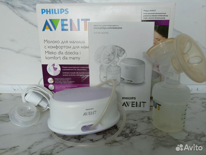 Молокоотсос avent электрический