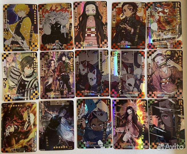 Карточки Клинок Рассекающий демонов