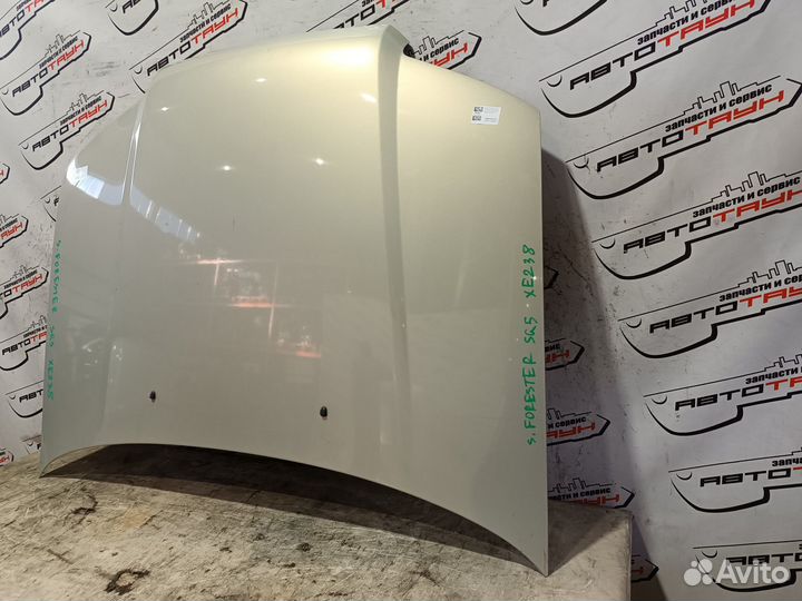 Капот subaru forester SG5 SG9 57229SA0209P алюминиевый 2 модель серебро, 39J XE238