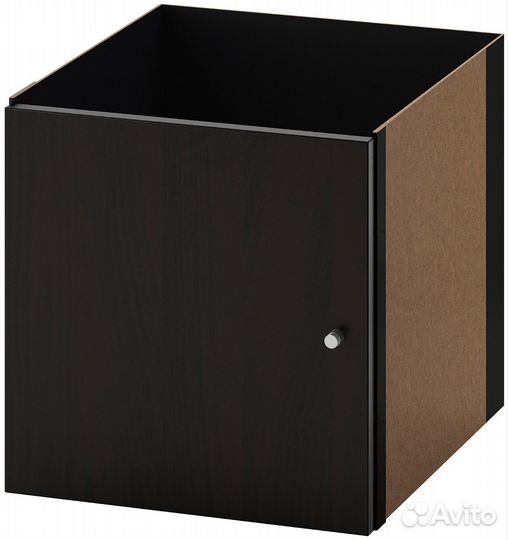 Новые IKEA kallax ящики и дверца черные