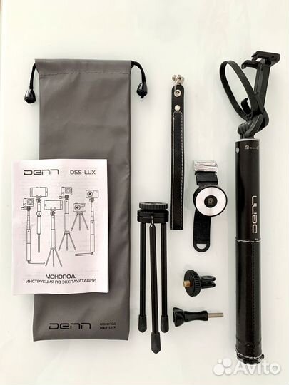 Монопод Denn DSS-LUX (селфипалка-штатив)