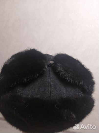 Норковая шапка мужская новая