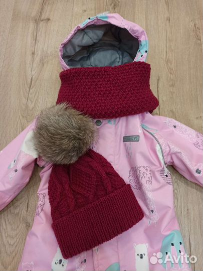 Шапка и шарф- снуд комплект