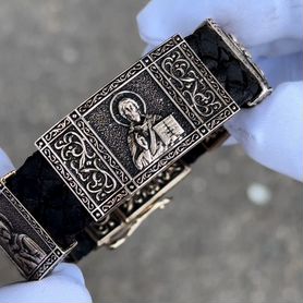Золотой православный браслет.A/J