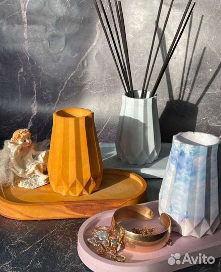 Декор из гипса поднос подставка ваза опт розница