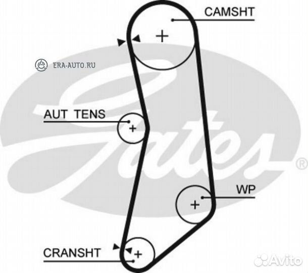 Gates 5627XS ремень грм 129x220H\ Fiat Panda/Punto/Doblo/Palio 1.2/1.4 01