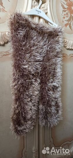 Тёплый вязанный костюм ручной работы 104-110см