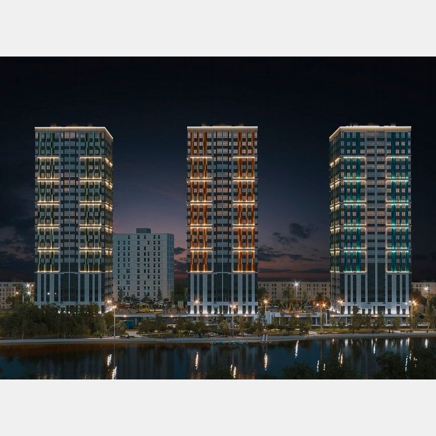 2-к. квартира, 69,4 м², 3/23 эт.