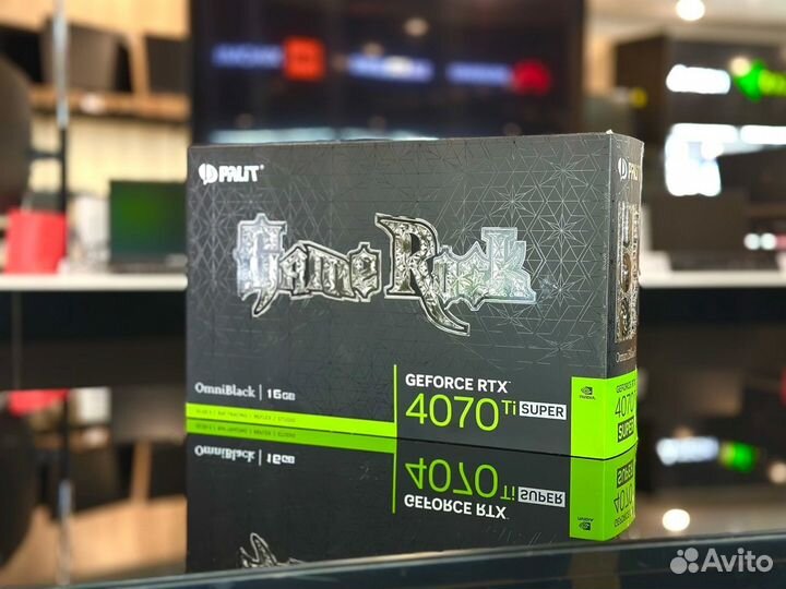 Видеокарта Palit GeForce RTX 4070 Ti super GameRoc