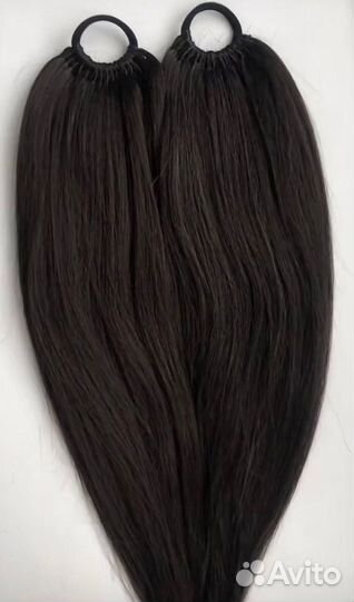 Шикарный хвост на резинке/ накладной хвост шиньон