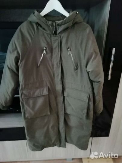 Зимнее пальто, цвет капучино. Очень тёплое