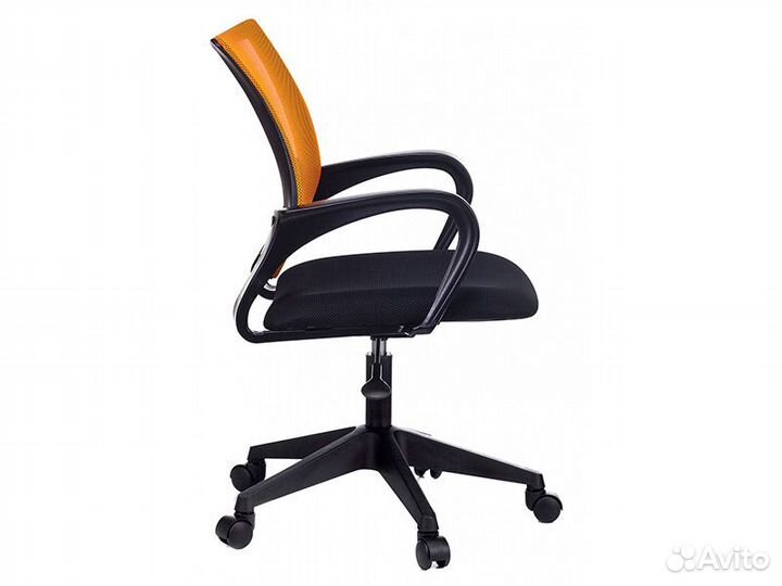 Кресло Бюрократ сн-695 пластик черный/сетка оранж