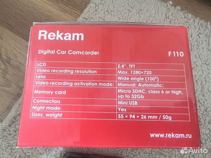 Видеорегистратор автомобильный Recam f110