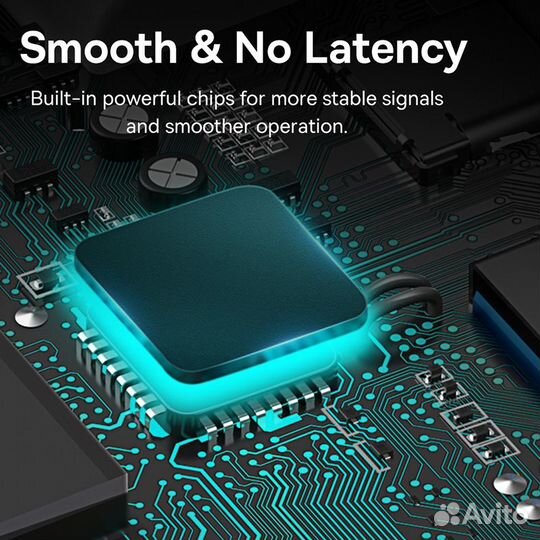 USB Хаб Type-C 5в1 на MacBook baseus airjoy чёрный