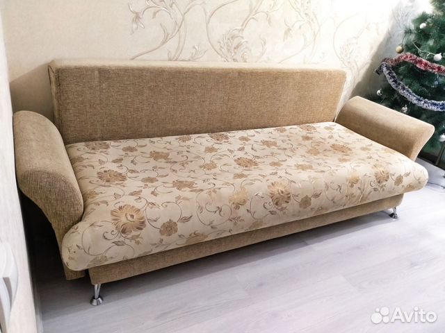 Доставка на дом продам диван кровать диван , б/у , цвет Бежевый купить ...