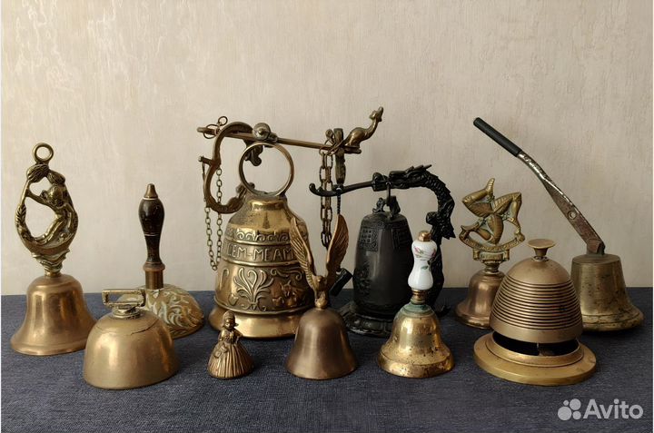 Английские бронзовые колокольчики 19-20 век