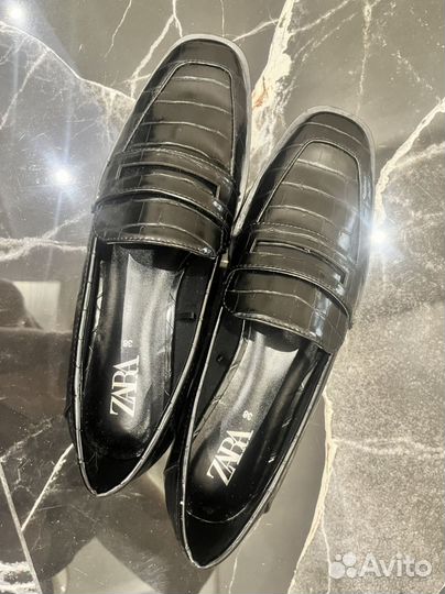 Лоферы женские 38 размер zara новые