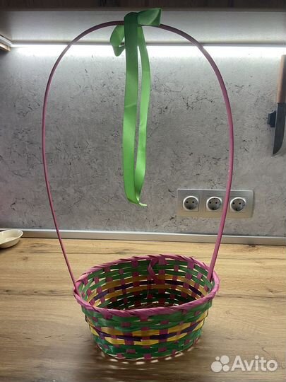 Корзина плетеная декоративная