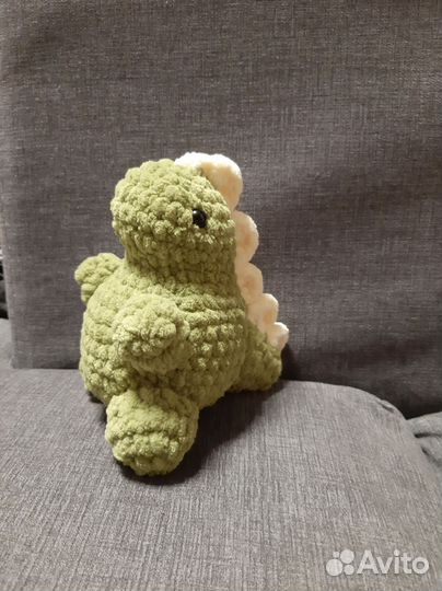 Вязаная игрушка дракон/динозавр