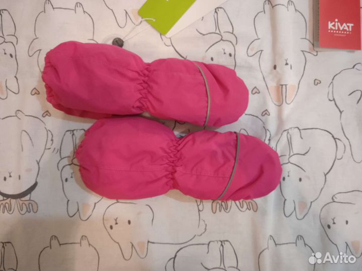 Зимние варежки непромакайки на 6/10 лет