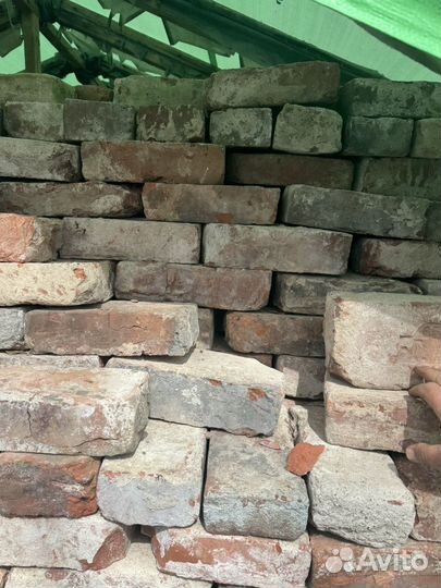 Кирпич огнеупорный старинный с клеймом