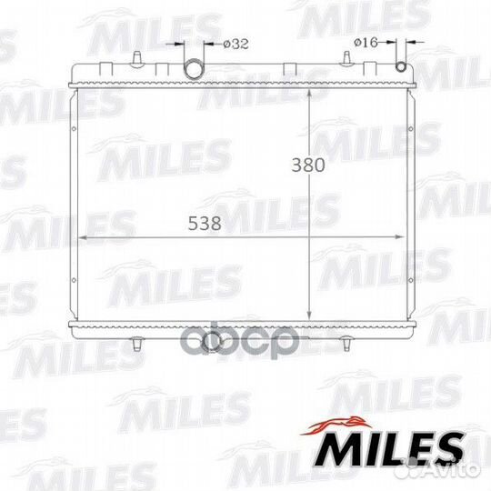 Радиатор (паяный) citroen C4/C5 04- peugeot 307