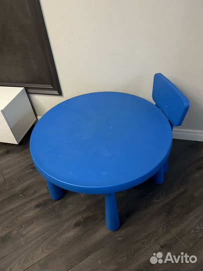 Стол и стул IKEA маммут