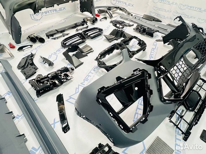 Обвес на BMW F96 рестайлинг + фары