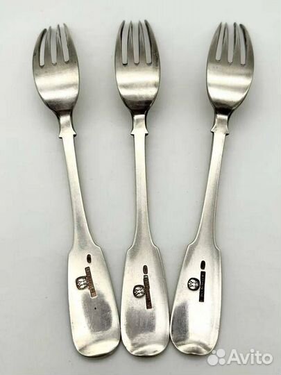 Царские серебряные вилки Овчинниковъ 1899г
