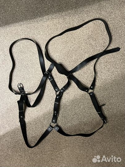 Портупея черная эко-кожа новая