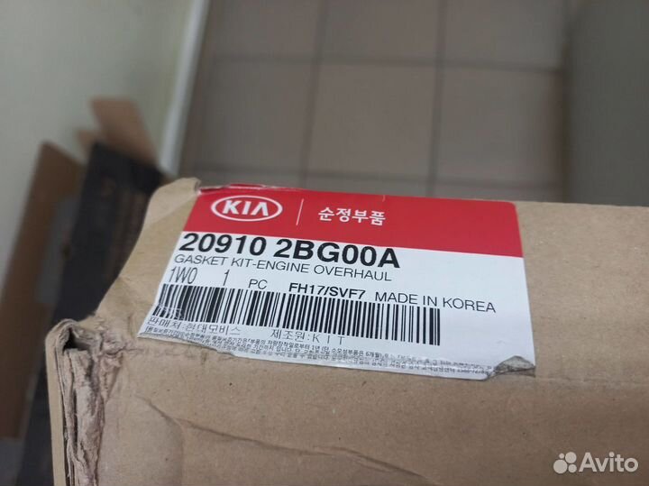 Комплект прокладок G4FC 209102BG00A