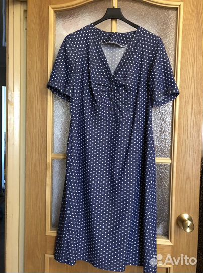 Платье джинсовое-52размер