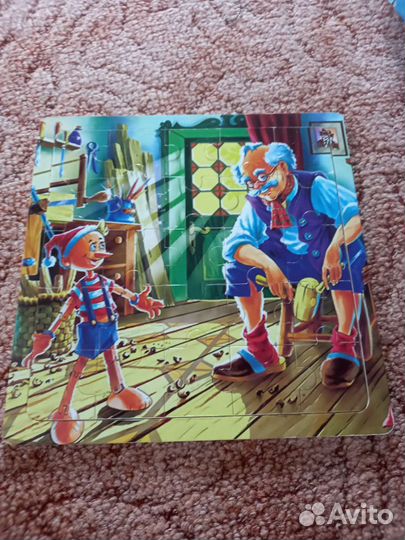 Пазлы деревянные, игра профессии