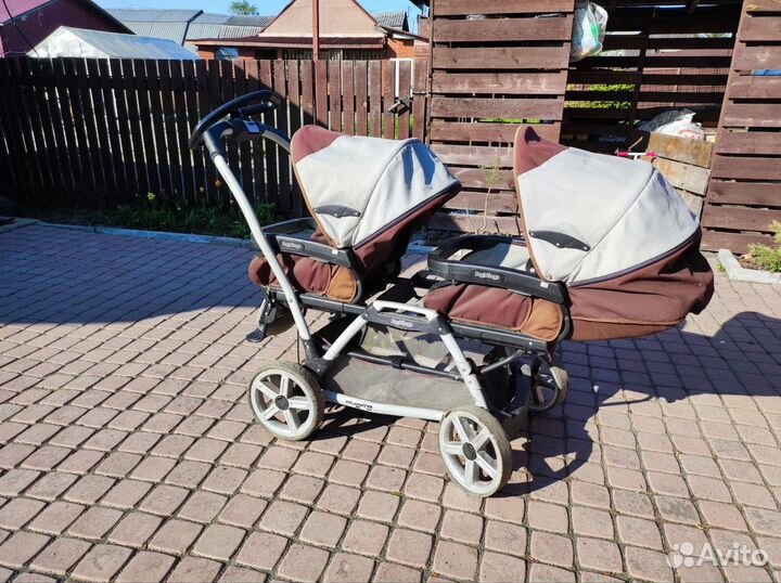Peg Perego duette коляска для двойни и погодок