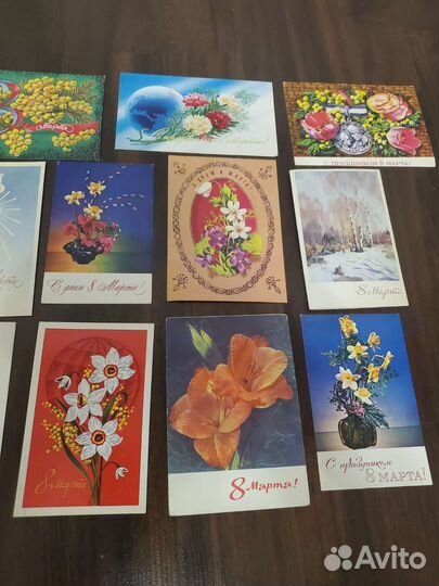 Советские открытки. 8 марта