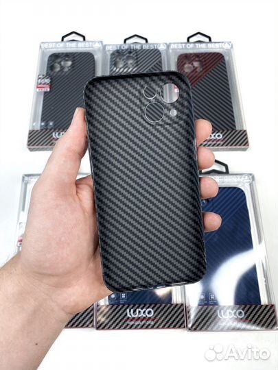 Чехол на iPhone 13 Карбон 