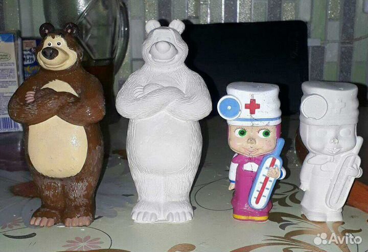 Раскраски - гипс - фигуры 2D и 3D