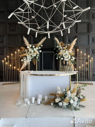 Оформление зала для свадьбы