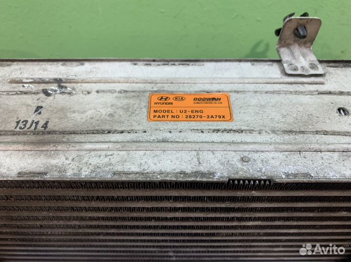 Интеркулер 1.6л дизель Hyundai Elantra MD, 2012г