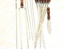 Шампура с деревянный ручками