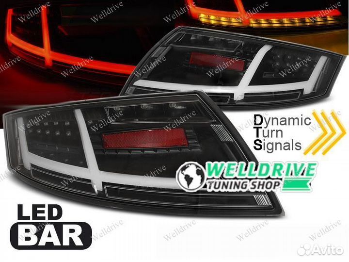 Фонари задние Audi TT 8J 06-14 Led черные