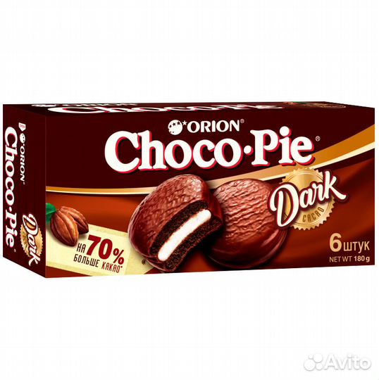 Пирожное Choco Pie Dark 180г Orion