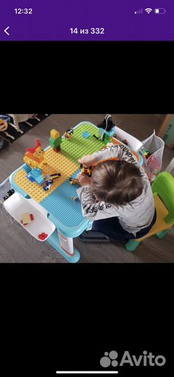 Стол и стул детский стол писочница лего доска