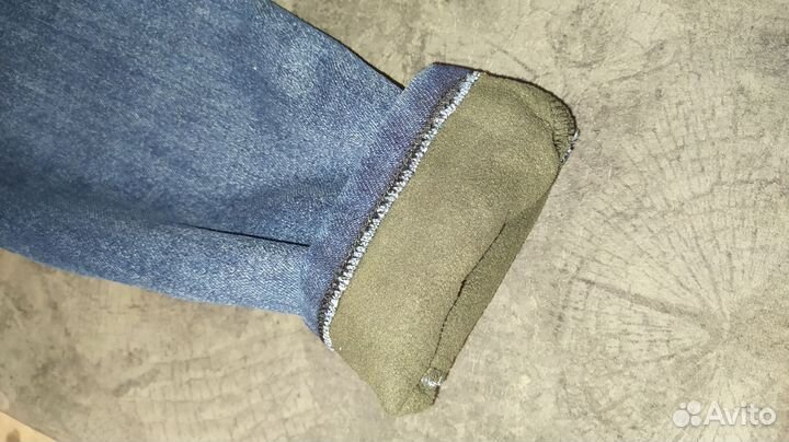 Джинсы утеплённые на мальчика 134