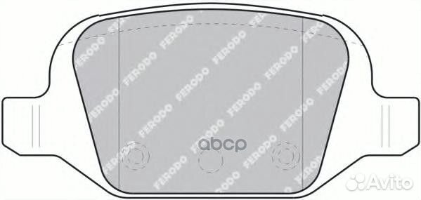 Колодки тормозные, задние FDB1324 Ferodo