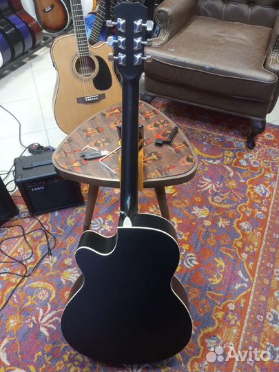 Акустическая гитара новая черная Cowboy