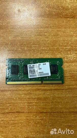 Оперативная память adata 2GB PC3-12800S-11 1Rx8 1